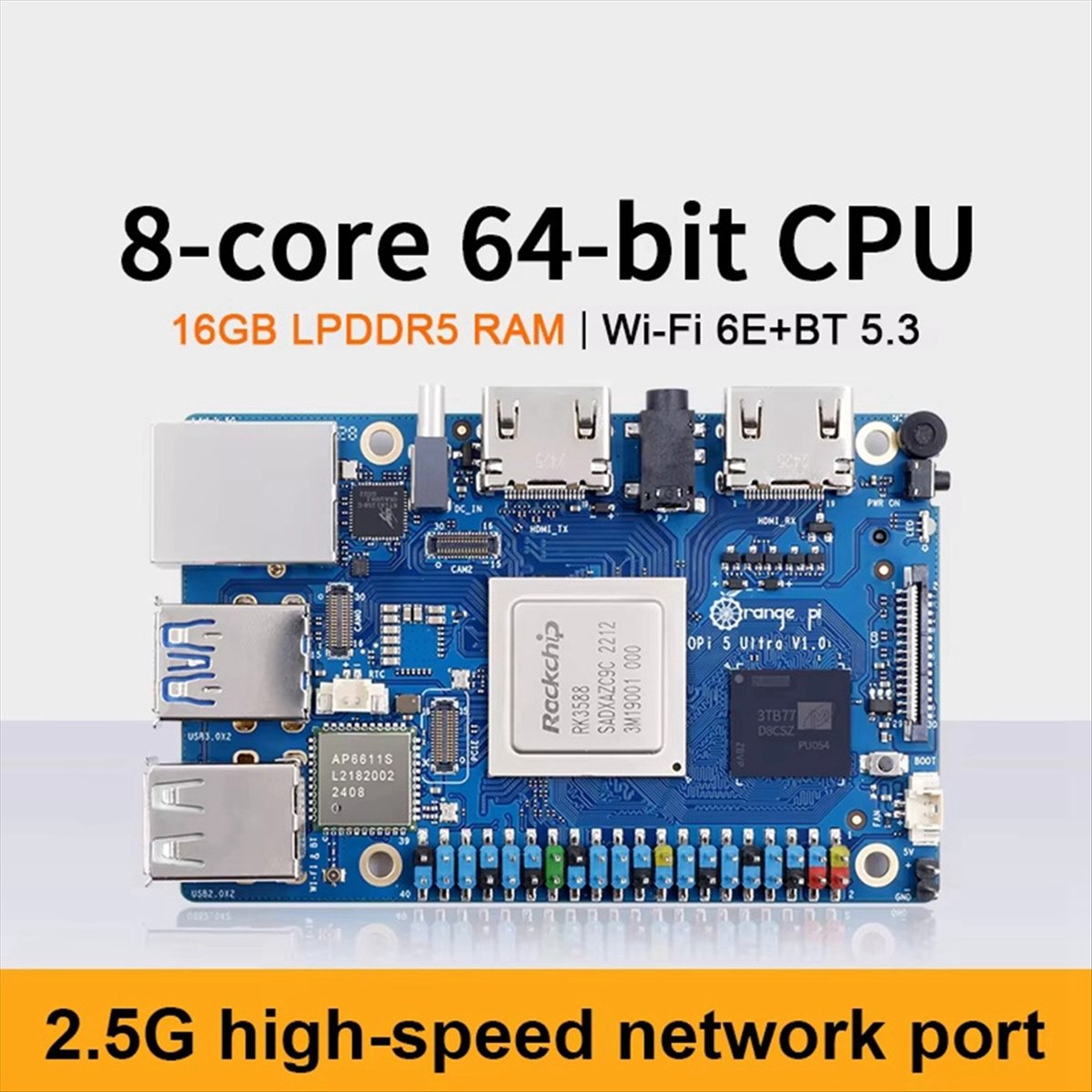 DT75BG 5 Ultra 개발 보드용 LPDDR5 R - Rockchip Rk3588 Development Board 리뷰 및 가격