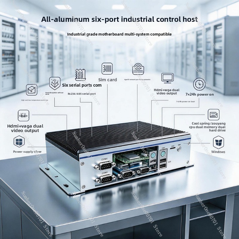 팬리스 임베디드 산업용 미니 PC, 6개의 COM 포트 - Fanless Industrial Pc Rs485 Core I7 리뷰 및 가격
